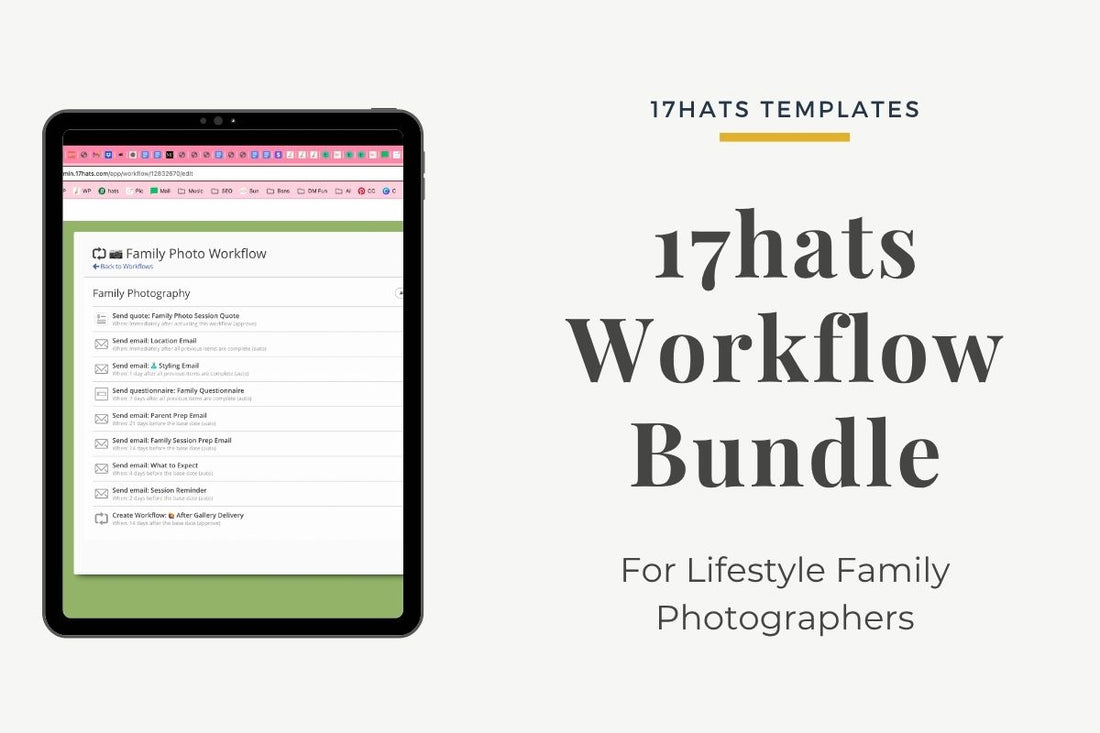 17hats Lifestyle Family Photography Workflow Bundle